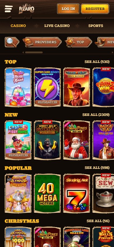 Overview of lizaro casino login
